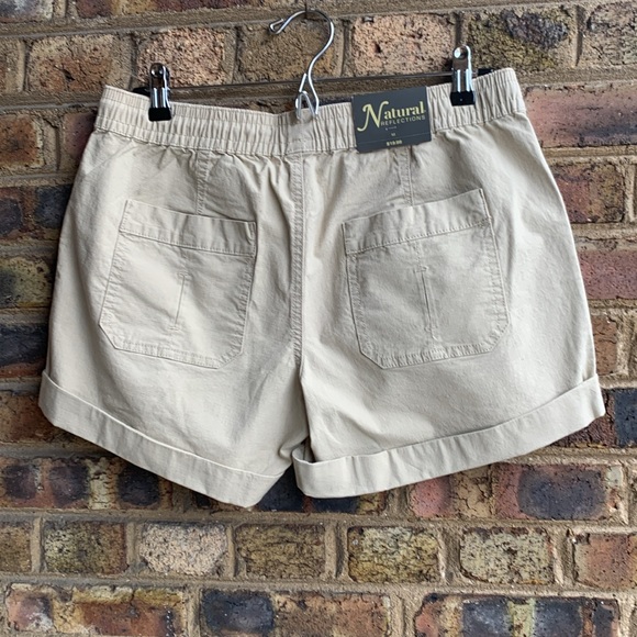 New Natural Reflections cuffed shorts,size M - Picture 6 of 9